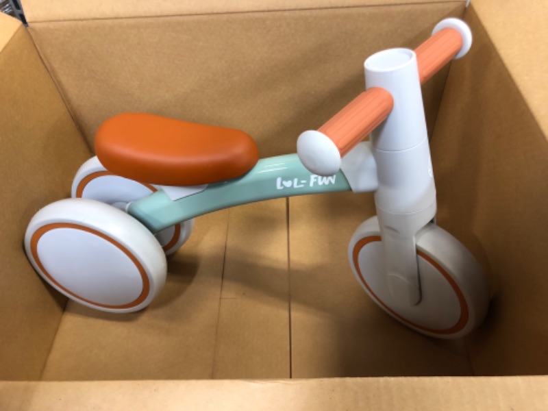 Photo 2 of Baby Balance Bike 1 Year Old, Riding on Toys for One Year Old Girls and Boys, Baby First Birthday Gifts for 12-24 Month

