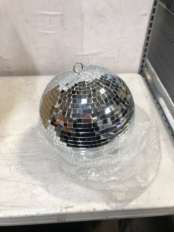 Photo 2 of 10" Mirror Disco Ball Great for a Party or Dj Light Effect 