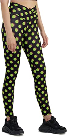 Photo 1 of s Women's St. Patrick's Day Green Printed Leggings Ultra Buttery Soft Elastic Tights SMALL