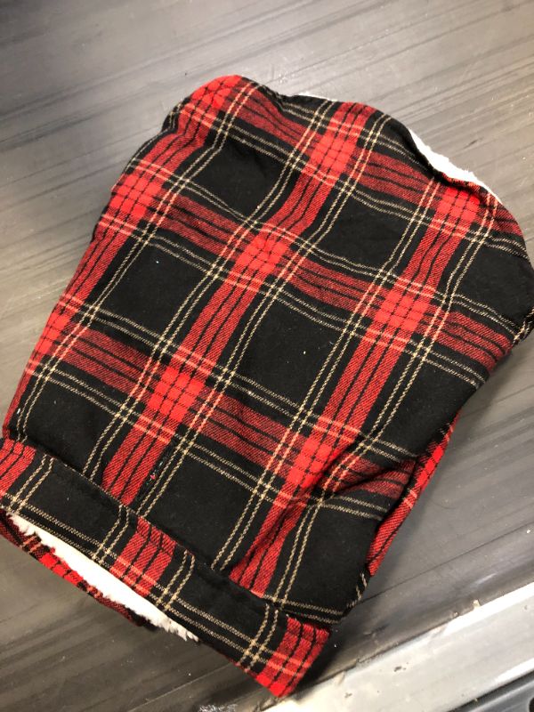 Photo 3 of  Dog Fleece Vest, Soft Classic Plaid Basic Dog Sweater for Small Dogs & Cats   SMALL