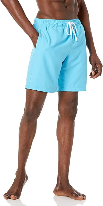 Photo 1 of Amazon Essentials Men's 9" Quick-Dry Swim Trunk LARGE 
