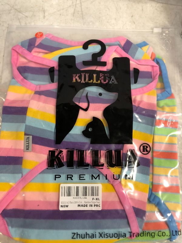 Photo 2 of KILLUA 2-Pack 100% Cotton Striped Dog Shirt for Pet  XL
