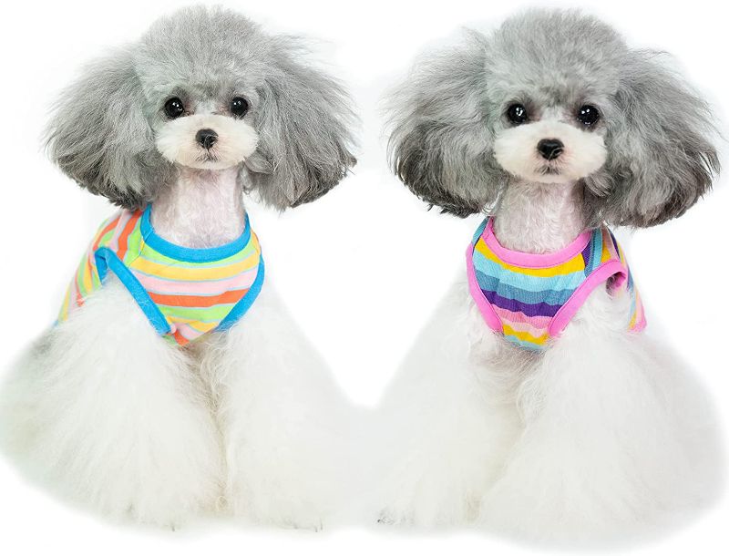 Photo 1 of KILLUA 2-Pack 100% Cotton Striped Dog Shirt for Pet  XL
