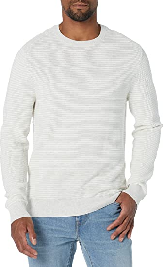 Photo 1 of Goodthreads Men's Soft Cotton Ottoman Stitch Crewneck Sweater LARGE
