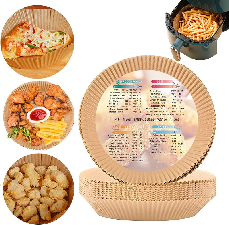 Photo 1 of Air Fryer Liners Disposable Paper 100pcs