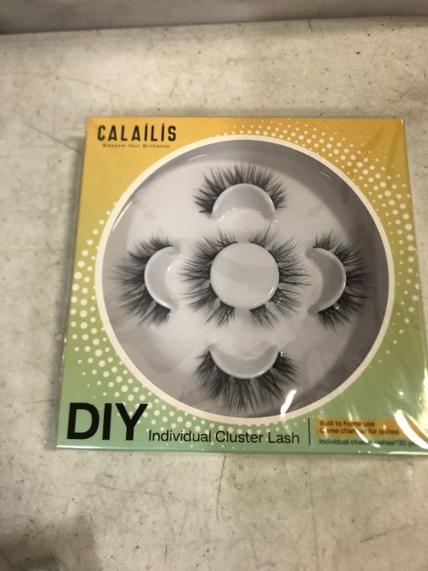 Photo 2 of DIY Individual Cluster Lash,CALAILIS Cluster Lash Extension Kit Home Eyelash Extension Naturals Lashes Faux Mink Cluster Lashes 3 Pairs
