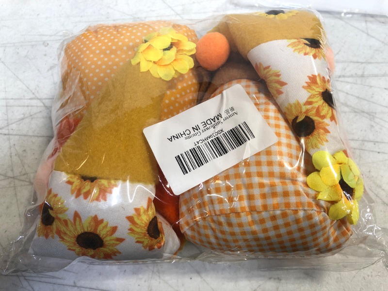 Photo 2 of Ameter Thanksgiving Gnomes Decorations, 2pcs Sunflower Plush Thanksgiving Gnomes, Fall Gnomes Decorations for Home Kitchen Shelf Party Table Decorations for Office