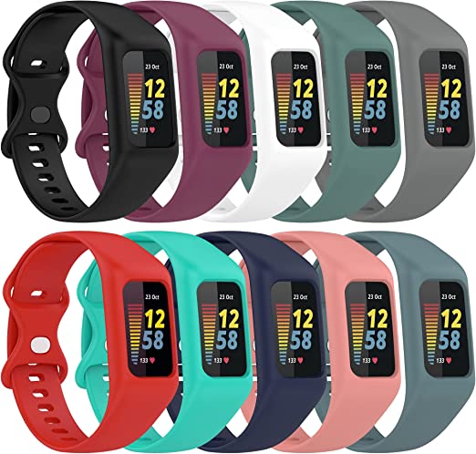 Photo 1 of 10 Pack Bands Compatible with Fitbit Charge 5 Band
