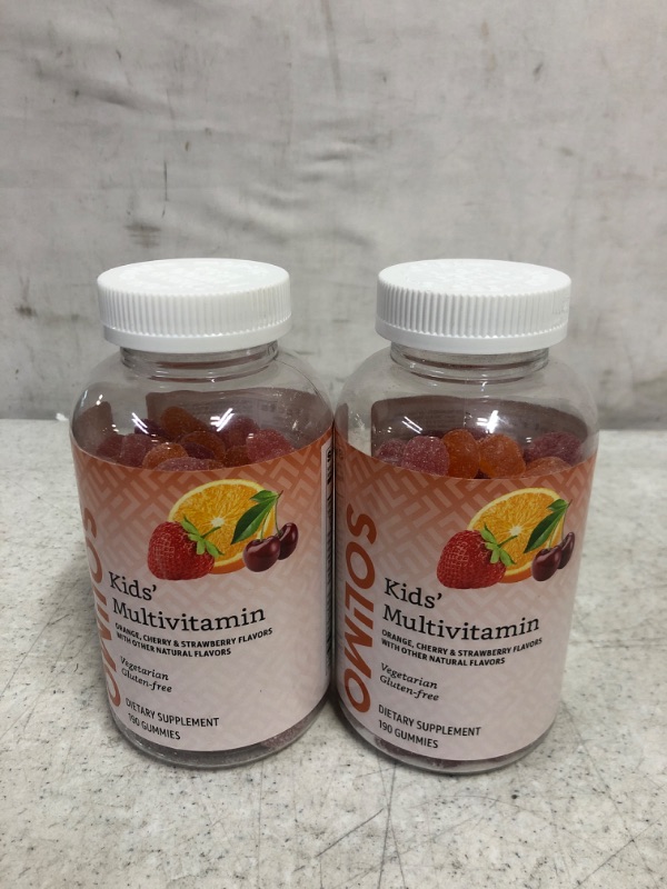 Photo 2 of Amazon Brand - Solimo Kids' Multivitamin, 190 Gummies 190 Count (Pack of 2)