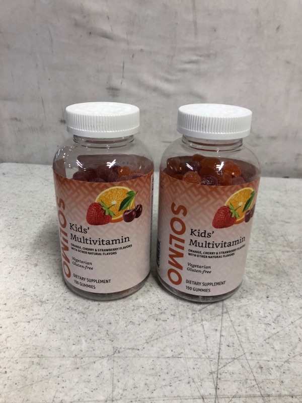 Photo 1 of Amazon Brand - Solimo Kids' Multivitamin, 190 Gummies 190 Count (Pack of 2)