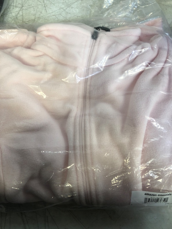 Photo 2 of Amazon Essentials Women's Classic-Fit Long-Sleeve Full-Zip Polar Soft Fleece Jacket Polyester Light Pink Large