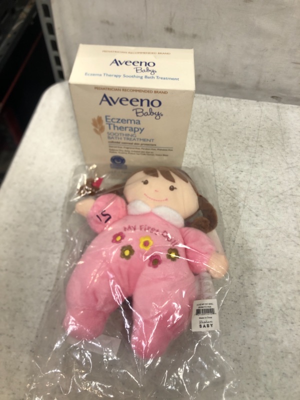 Photo 1 of 2 Item-Baby Bundle. New Avveno Eczema Therapy & Doll