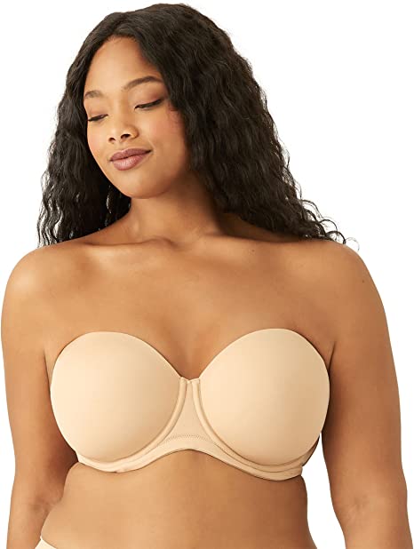 Photo 1 of Iris and Lily Women's Microfiber Strapless Bra, Sand (Pale Nude)- Size 34DD