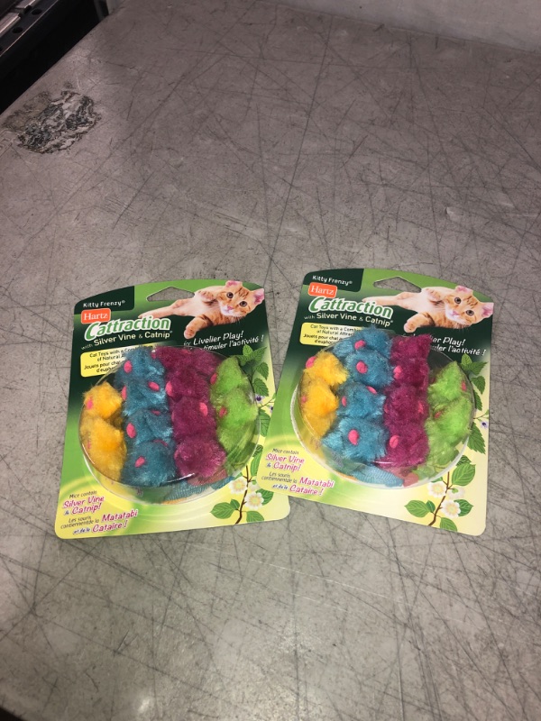 Photo 3 of 2 COUNT- Hartz Mountain 327561 Cattraction Kitty Frenzy Cat Toy