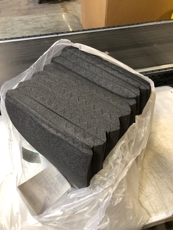 Photo 2 of 52 Pack Acoustic Panels 1 X 12 X 12 Inches - Acoustic Foam - Studio Foam Wedges - High Density Panels - Soundproof Wedges - Charcoal