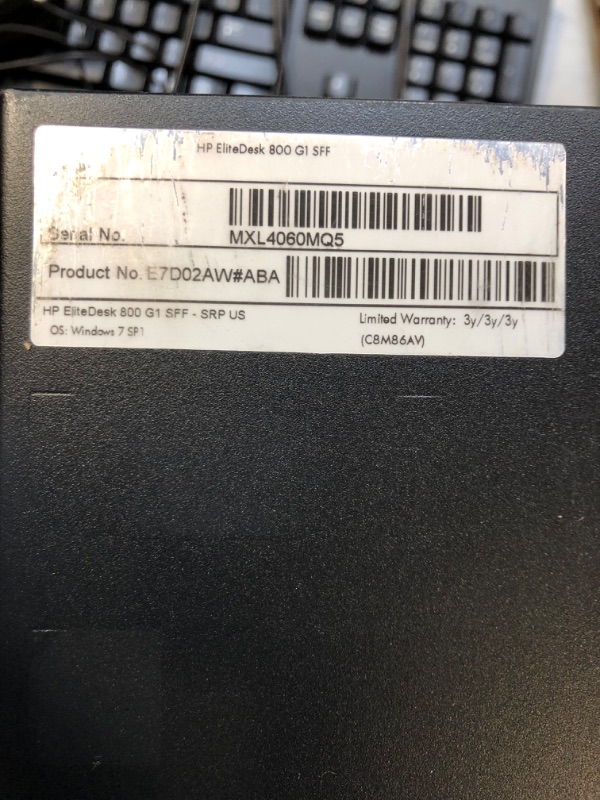 Photo 6 of HP EliteDesk 800 G1 SFF High Performance Business Desktop Computer, Intel Quad Core i5-4590 upto 3.7GHz, 16GB RAM, 1TB HDD, 256GB SSD (boot), DVD, WiFi, Windows 10 Professional 