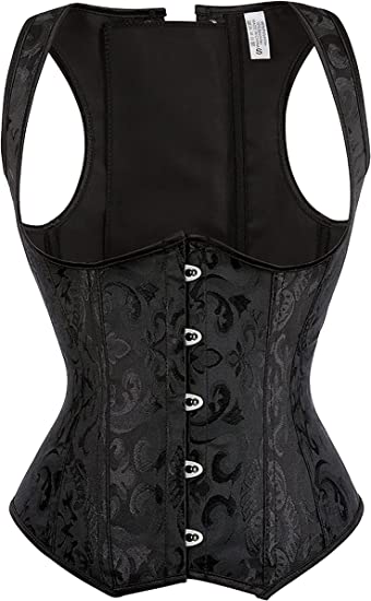 Photo 1 of Corset Womens Faux Leather Steampunk Corsets Victorian Bustier Top S