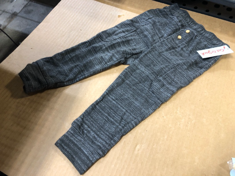 Photo 2 of 3T----Toddler Boys' Jersey Knit Jogger Pull-On Pants - Cat & Jack Charcoal Gray  
