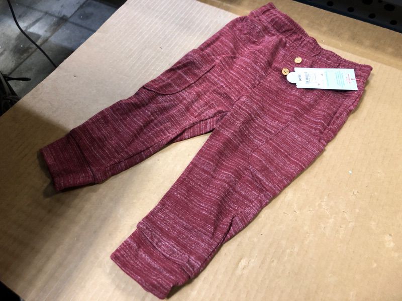 Photo 2 of 4T---Toddler Boys' Jersey Knit Jogger Pull-On Pants - Cat & Jack Maroon   Red
