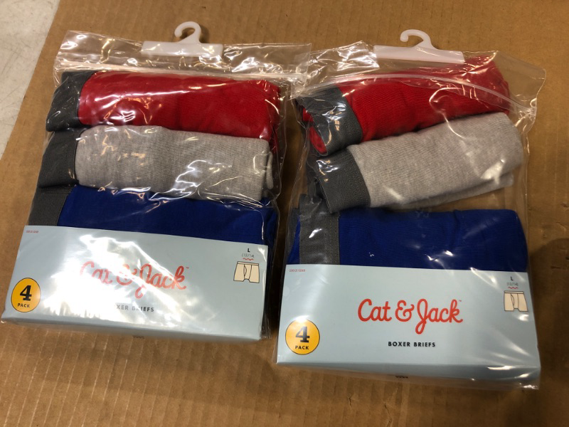 Photo 1 of 2pack 8pcs Boys' Boxer Briefs - Cat & Jack Red large
