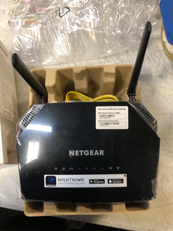 Photo 2 of NETGEAR WiFi Router (R6230) - AC1200 Dual Band Wireless Speed (up to 1200 Mbps) | Up to 1200 sq ft Coverage & 20 Devices | 4 x 1G Ethernet and 1 x 2.0 USB ports