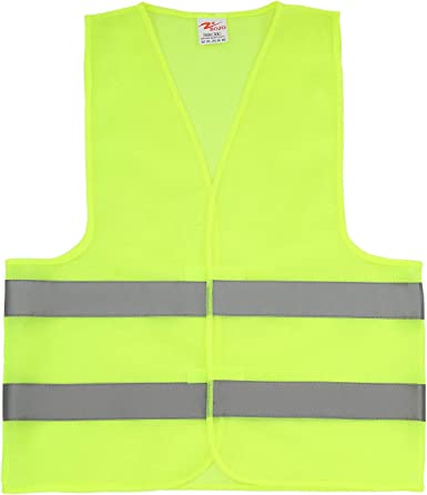 Photo 2 of 1pc --zojo Normal Visibility Safety Vest  Adjustable Size,Thin & Lightweight Fabric, (Neon Yellow Thin Version) ----Adjustable Size Fits almost adult men and women,ladies,youths,Easy On And Off.
