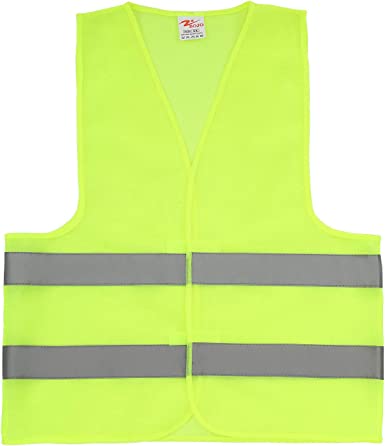 Photo 1 of 1pc --zojo Normal Visibility Safety Vest  Adjustable Size,Thin & Lightweight Fabric, (Neon Yellow Thin Version) ----Adjustable Size Fits almost adult men and women,ladies,youths,Easy On And Off.
