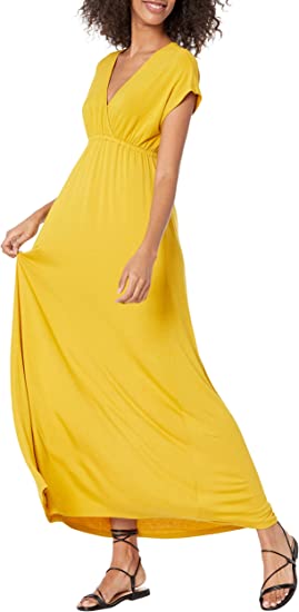 Photo 1 of Amazon Essentials Women's Waisted Maxi Dress (Available in Plus Size) Size Small