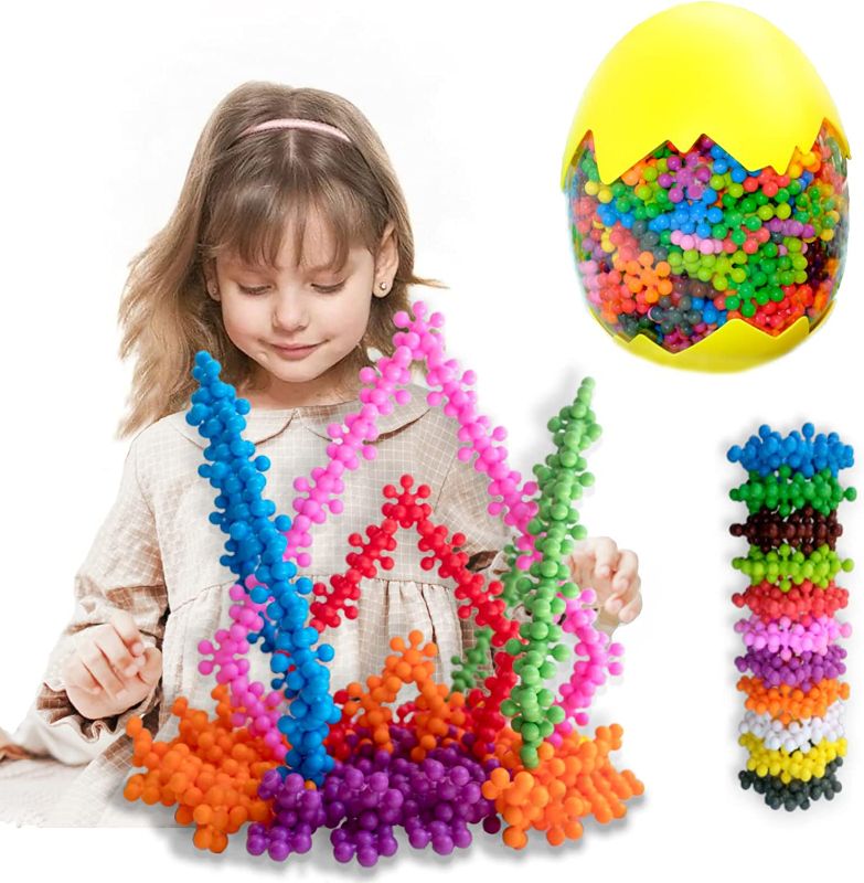 Photo 1 of 500 Pieces Building Blocks Stem Toys for Kids Educational Clip Connect Building Discs Toys for Preschool Kids Boys and Girls Aged 3+, Safe Material Creativity Kids Interlocking Solid Plastic Toys
