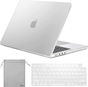 Photo 1 of ProCase for MacBook Pro 16 Inch 2023 2022 2021 (M2 A2780 / M1 A2485) with Touch ID, Hard Shell Case with Keyboard Cover for MacBook Pro 16" -Crystal