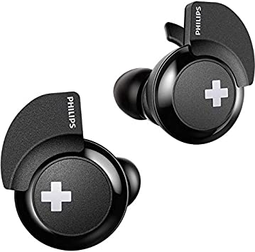 Photo 1 of PHILIPS BASS+ Wireless Bluetooth Headphones - Stereo - Wireless - Bluetooth - 32.8 ft - 16 Ohm - 9 Hz - 21 kHz - Earbud - Binaural - Black
