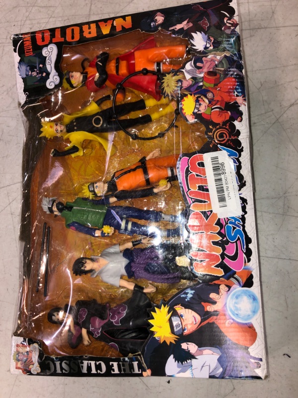 Photo 2 of ACTION FIGURE SET NARUTO 6.5 IN DECOR FOR TABLE AND BOOKSHELF / MINIMAL DAMAGE ON ONE FIGURE / PACKAGING HAS MINIMAL DAMAGE