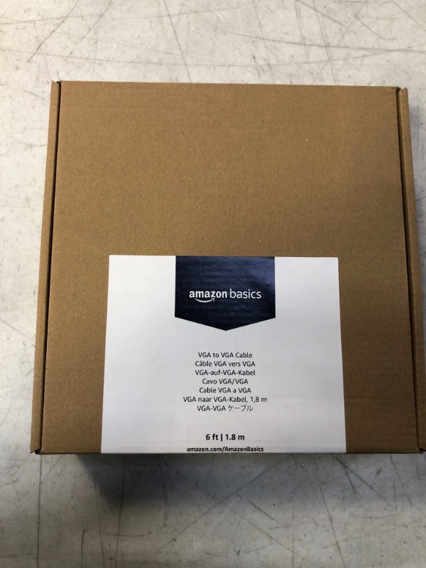 Photo 2 of AmazonBasics VGA to VGA Cable - 6 Feet (1.8 Meters) / FACTORY SEALED 