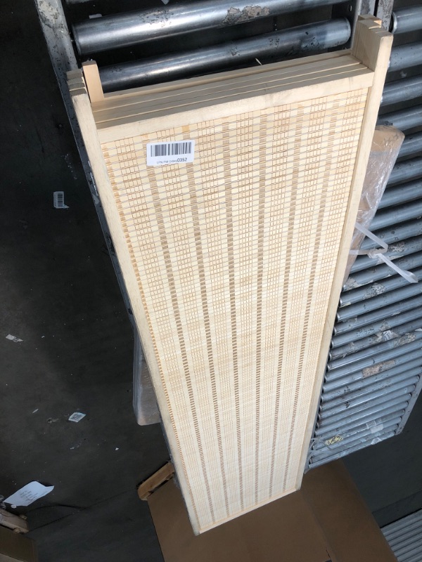 Photo 3 of **Minor Damage** TinyTimes 6 FT Tall Bamboo Room Divider, 6 Panel Room Dividers & Folding Privacy Screens, Decorative Separation Wall Divider, Room Partitions, Freestanding - Natural, 6 Panel Natural 6 Panel