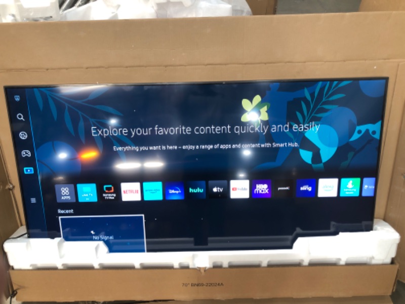 Photo 5 of SAMSUNG 70-Inch Class QLED Q60B Series - 4K UHD Dual LED Quantum HDR Smart TV with Alexa Built-in (QN70Q60BAFXZA, 2022 Model)
