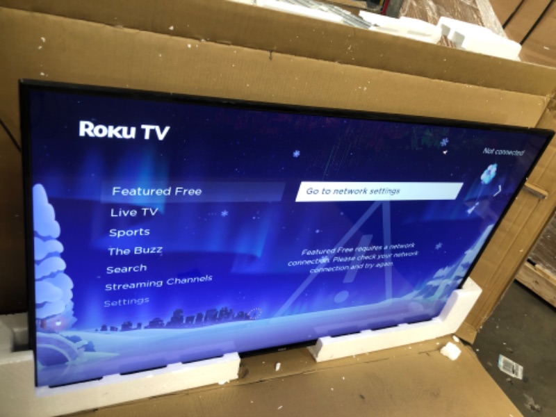 Photo 1 of **MINOR ERROR TO DISPLAY REVIEW PHOTOS** RCA 58-inch 4K UHD Roku Smart Flat Screen LED TV, 2022 Model