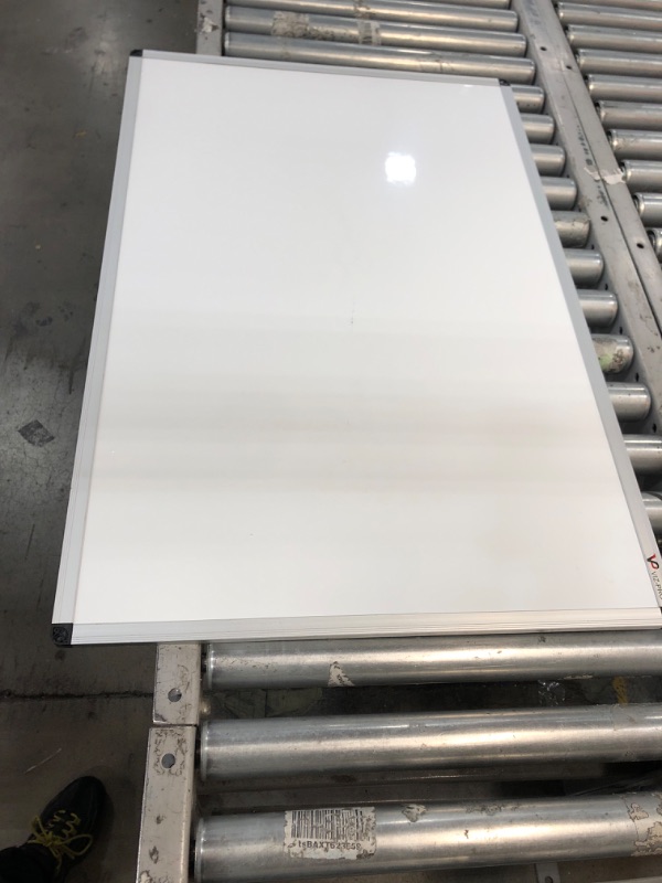 Photo 1 of VIZ-PRO Magnetic Dry Erase Board, 36 X 24 Inches, Silver Aluminium Frame