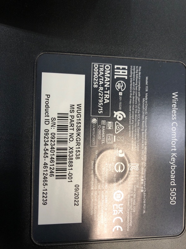 Photo 3 of Microsoft Wireless Comfort Desktop 5050 - Black. Wireless, Ergonomic Keyboard and Mouse Combo. Built-in Palm Rest and Comfort Curve Design. Customizable Windows Shortcut Keys