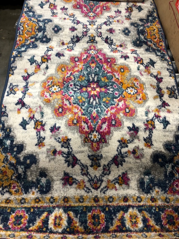 Photo 2 of 
JONATHAN Y BMF106A-210 Bohemian Flair Boho Vintage Medallion Indoor Area-Rug Floral Easy-Cleaning High Traffic Bedroom Kitchen Living Room Non Shedding, 2 X...
Color:Blue/Multi
Size:2 X 10
