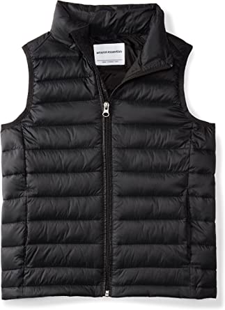 Photo 1 of Amazon Essentials Boys and Toddlers' Lightweight Water-Resistant Packable Puffer Vest LARGE
