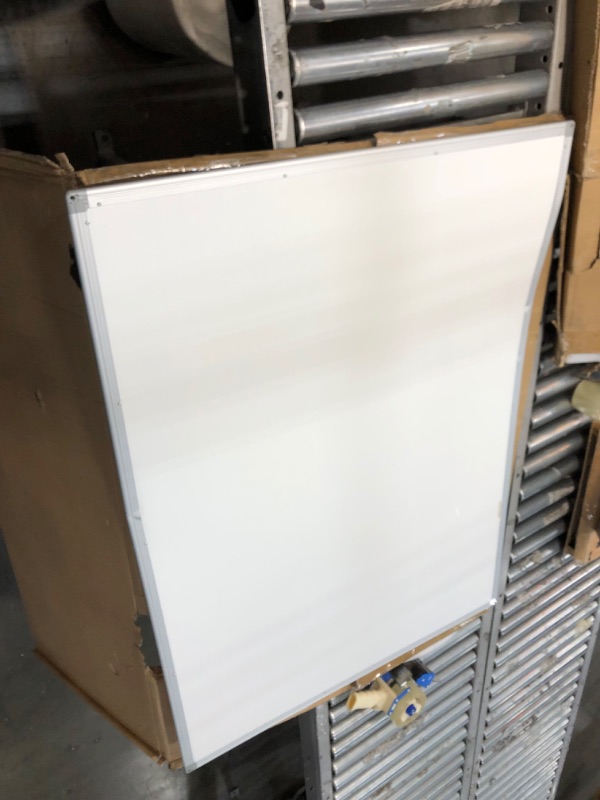 Photo 2 of ** board is completely dented,  board only view photos**
Board2by Cork Board Bulletin Board 36 x 48, Silver Aluminium Framed 4x3 Corkboard, Office Board for Wall Cork, Large Wall Mounted Notice Pin Board Silver 36" x 48"