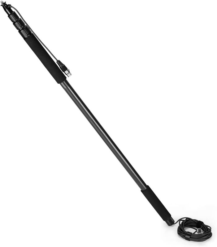 Photo 1 of 
PROAIM 12ft Telescopic Carbon Fibre Boom Pole for Microphones/Audio Recording. with 20ft Long XLR Cable, Extendable from 3ft to 12ft. Lightweight for...