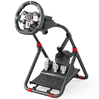 Photo 1 of  Racing Wheel Stand Foldable Steering Wheel Stand with Collapsible Tilt-Adjustable Racing Stand for Logitech G29 G920 G923 G27 G25 Supporting Thrustmaster T248X T248 T300 T150 458 TX Xbox PS4 PS5 PC
