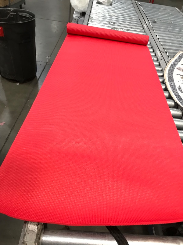 Photo 1 of 24" x 68" red yoga mat yoga extra thick tpe yoga mat