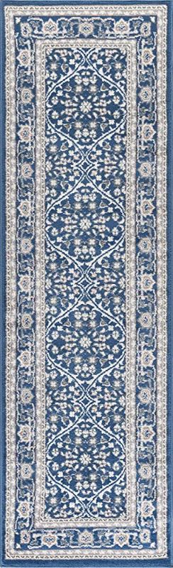 Photo 1 of 2'7" x 7'3" Aspendos APS2314-1014 Rug in Blue | Polyester by Surya