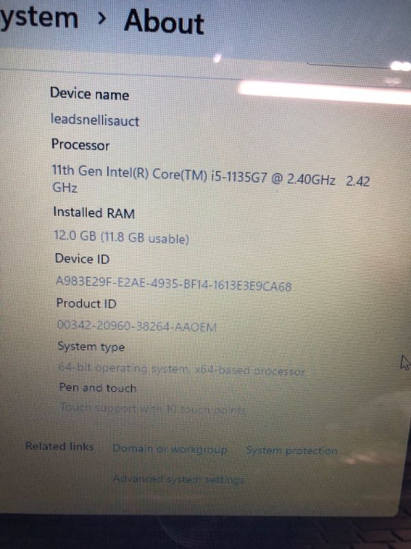 Photo 8 of HP PAVILION LAPTOP, 15.6" FULL HD IPS TOUCHSCREEN, 10TH GEN INTEL CORE I5-1035G1 PROCESSOR UP TO 3.60GHZ, 12GB RAM, 512GB PCIE NVME SSD, BACKLIT KEYBOARD, HDMI, WIRELESS-AC, BLUETOOTH, WINDOWS 10 HOME 12GB RAM | 512GB SSD
