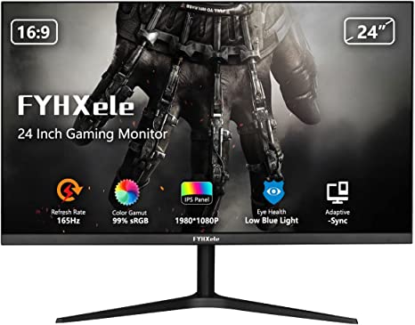 Photo 1 of missing power cable 
FYHXele G2465F Gaming Monitor 24 Inch 165Hz, Support 144Hz 1ms IPS 1920x1080P, 2xHDMI 1xDP, Built-in Speakers, Adaptive Sync, VESA 75mmx75mm, Black
