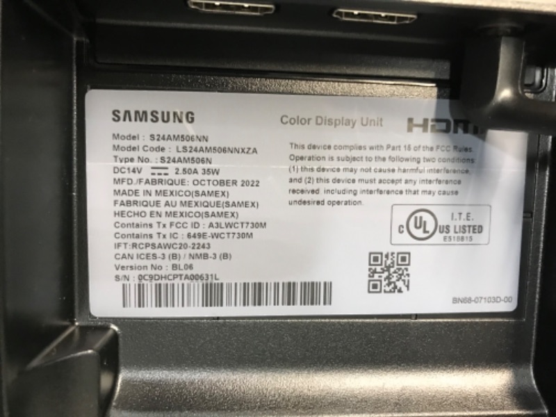 Photo 4 of SAMSUNG M5 Series 24-Inch FHD 1080p Smart Monitor & Streaming TV (Tuner-Free), Netflix, HBO, Prime Video, & More, Apple Airplay, Built-in Speakers, Remote Included (LS24AM506NNXZA) Black 24-inch M5 (2020) FHD 1080P