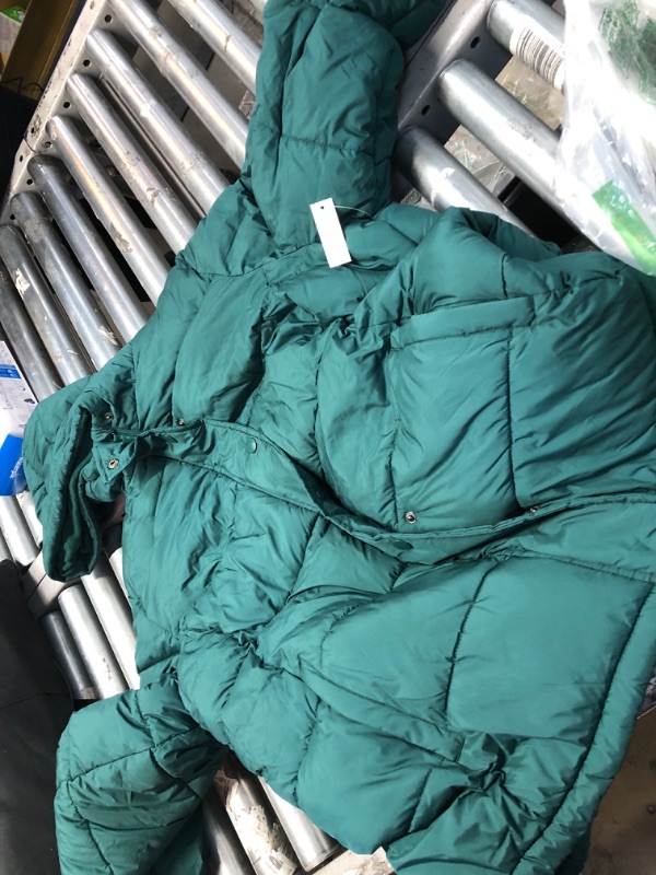 Photo 2 of Amazon Essentials Women's Heavyweight Long-Sleeve Hooded Puffer Coat (Available in Plus Size) 2X Dark Green