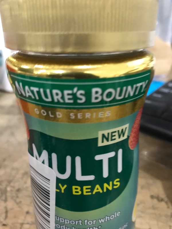 Photo 2 of best by***4/2023***Nature's Bounty Multi Jelly Beans, with Zinc, Biotin, Vitamins A, D, E, K, Daily Support for Whole Body Health, Strawberry-Lemonade Flavor, 120 Count